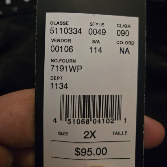 🖤 NWT Laura Plus Petites Polka Dot Paisley Maxi Skirt 2X - Picture 4 of 4